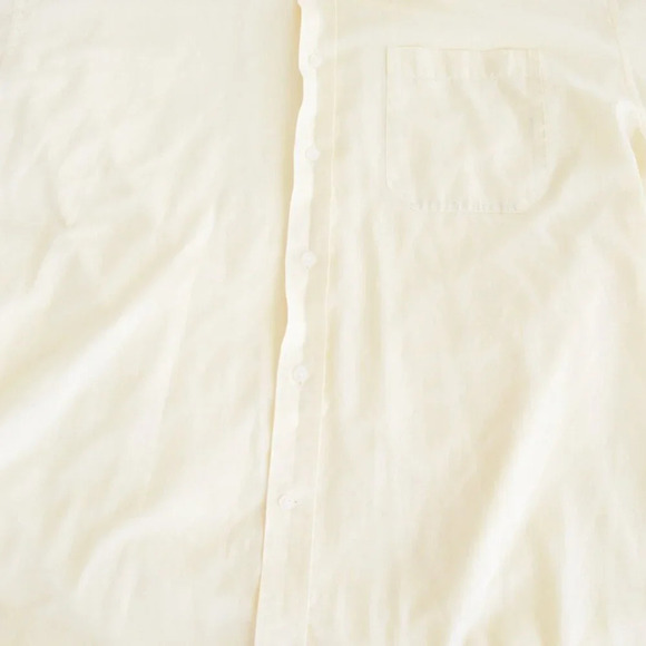 Givenchy Monsieur Yellow Cotton Blend Button Down  Dress Shirt Size 16 1/2 34/35 - Picture 6 of 10